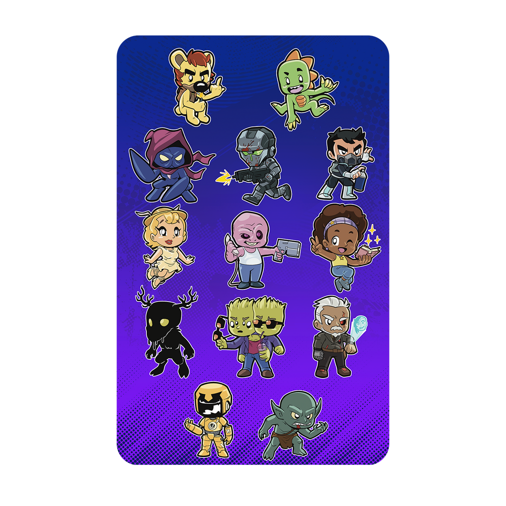 Dual Animal Universe Chibi Stickers – Wave 1