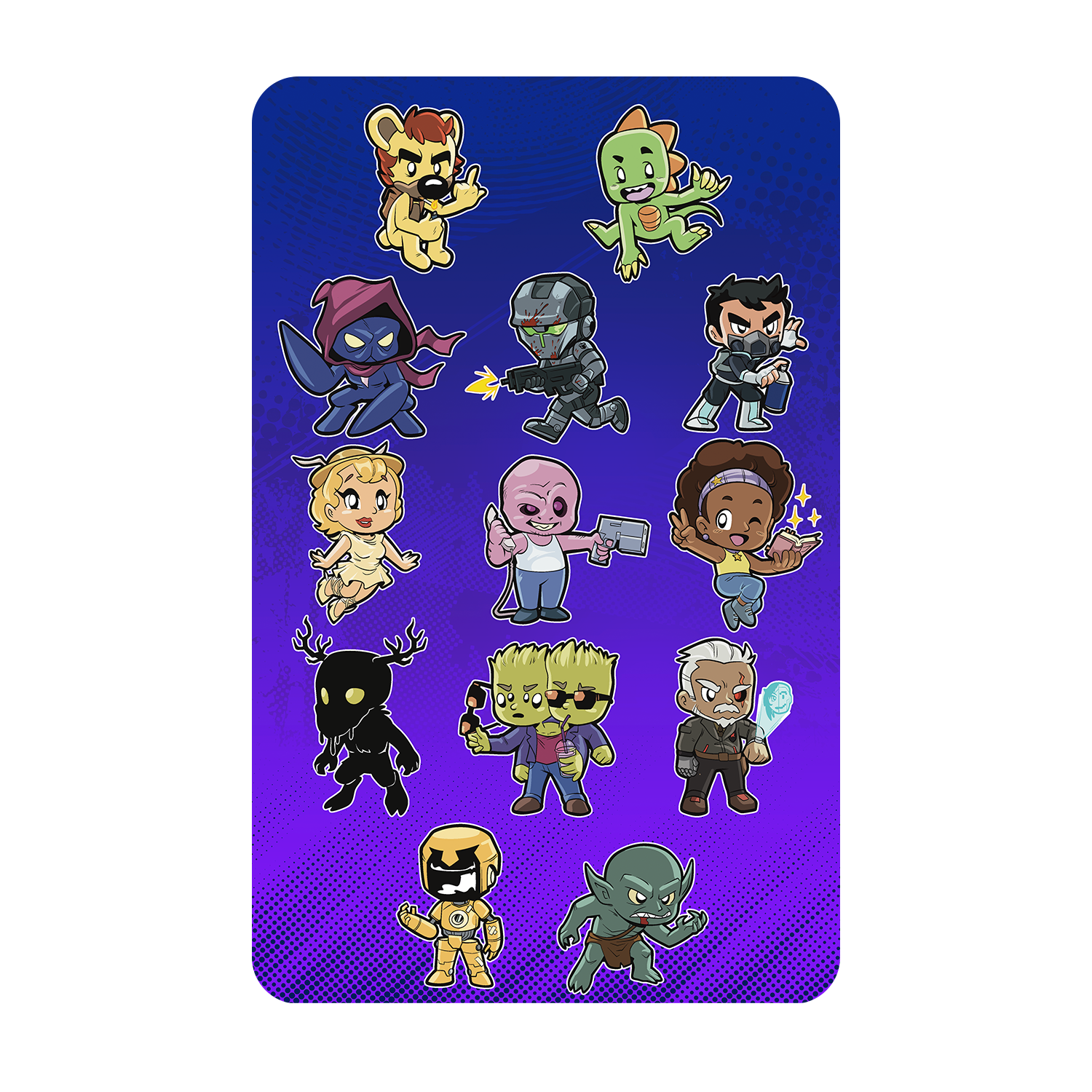 Dual Animal Universe Chibi Stickers – Wave 1